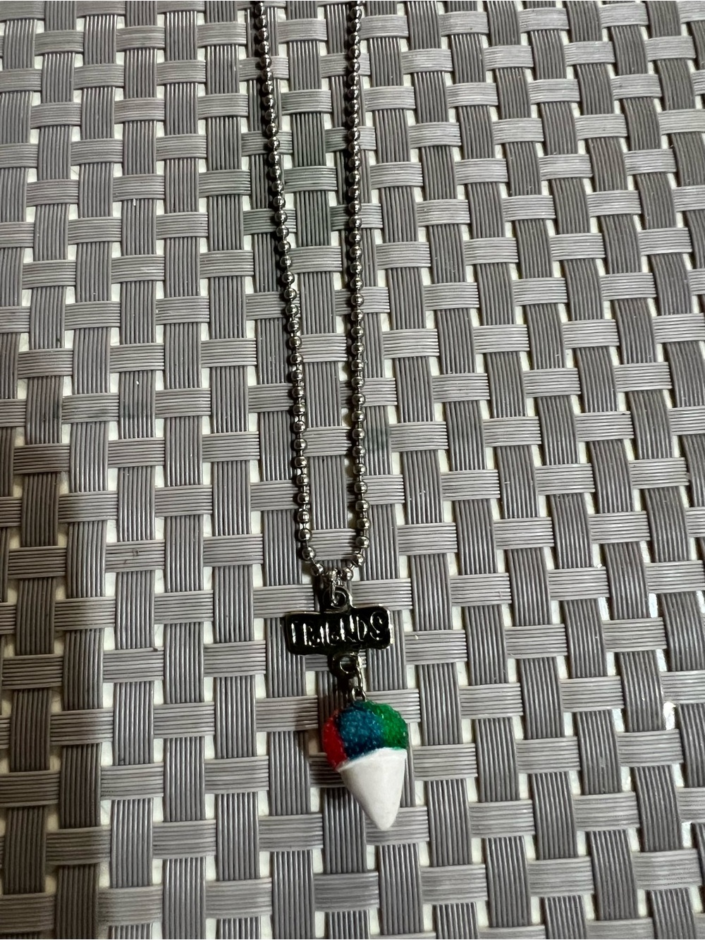 Silver Tone Multicolor Snow Cone Pendant Necklace - Women's Jewelry
